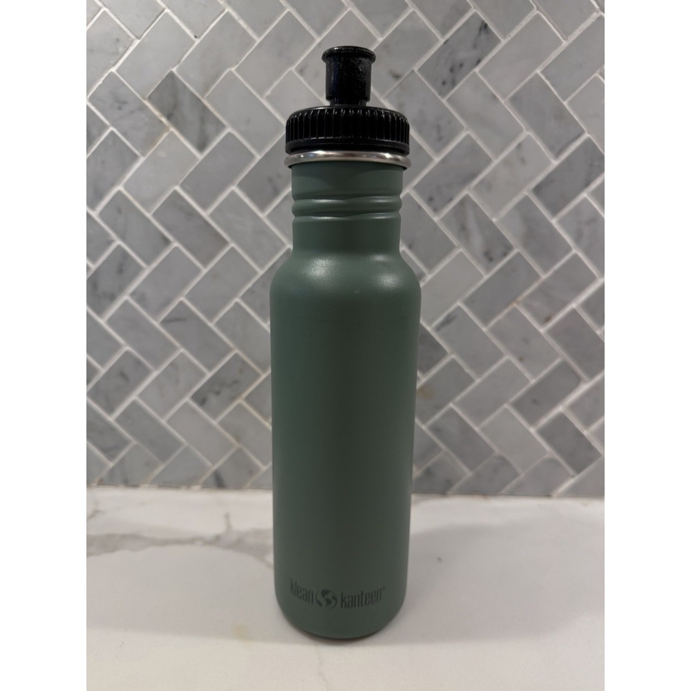 Klean Kanteen Tumbler 18 Oz Stainless Steel W Sport Cap Olive Green Water Bottle